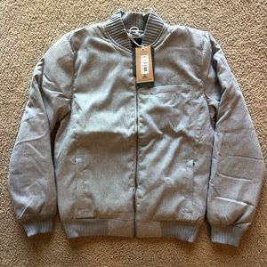 Prana insulated bomber jacket, grey